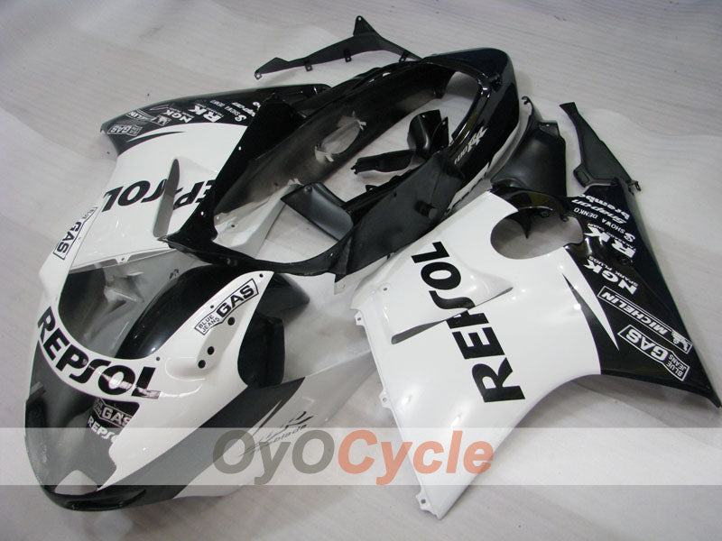 Kit de carenado por inyección para CBR1100XX 96-07 - Blanco, Negro - Repsol #OYO87902817