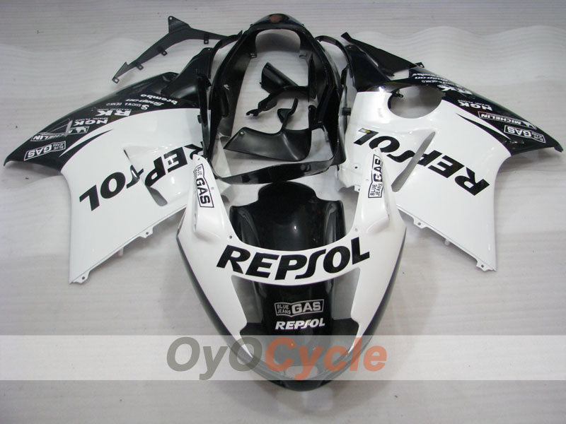 Kit de carenado por inyección para CBR1100XX 96-07 - Blanco, Negro - Repsol #OYO87902817