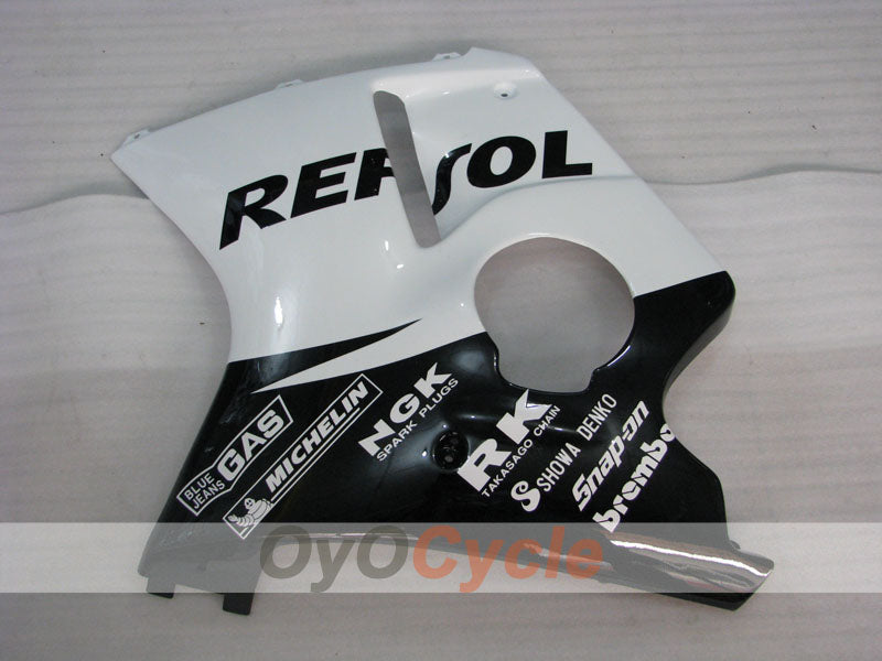 Kit de carenado por inyección para CBR1100XX 96-07 - Blanco, Negro - Repsol #OYO87902817
