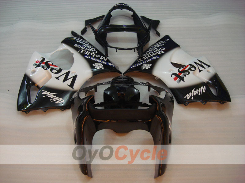 Carenado de inyección para NINJA ZX-6R 00-02 - Blanco, Negro - MICHELIN, Oeste #OYO87902818 Imagen secundaria del producto