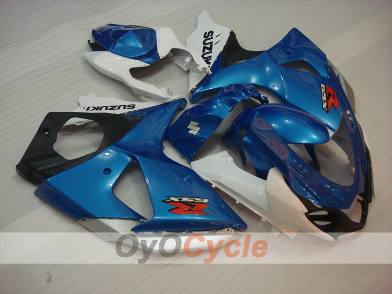 Carenado inyectado para GSX R1000 09-16 - Azul, Blanco - Estilo de fábrica #OYO87902873 Imagen principal del producto