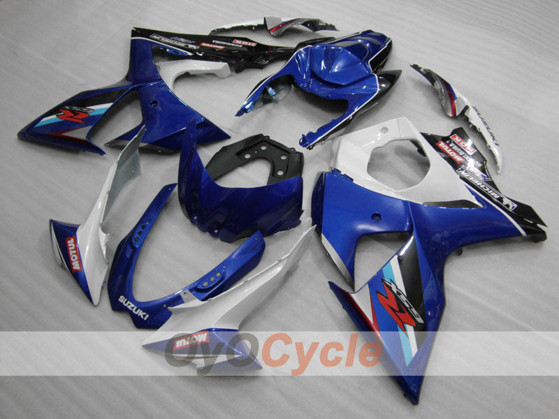 Carenado de inyección para GSX R1000 09-16 - Azul, Blanco - Estilo de fábrica #OYO87902875 Imagen secundaria del producto