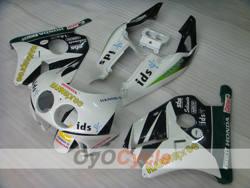 Kit de carenado por inyección para CBR250RR 90-94 - Blanco, Negro - HANN Spree #OYO87902952