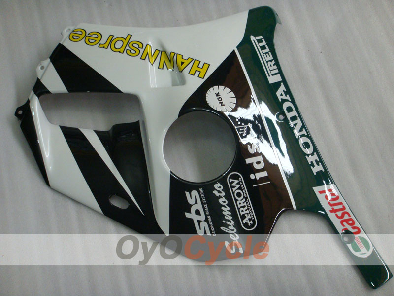 Kit de carenado por inyección para CBR250RR 90-94 - Blanco, Negro - HANN Spree #OYO87902952