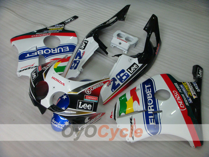 Kit de carenado por inyección para 90-94 CBR250RR - Rojo, Blanco - Lee #OYO87902954 Imagen secundaria del producto