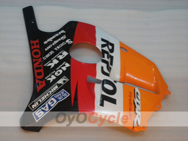 Kit de carenado por inyección para CBR250RR 90-94 - Rojo, Naranja - Repsol #OYO87902968
