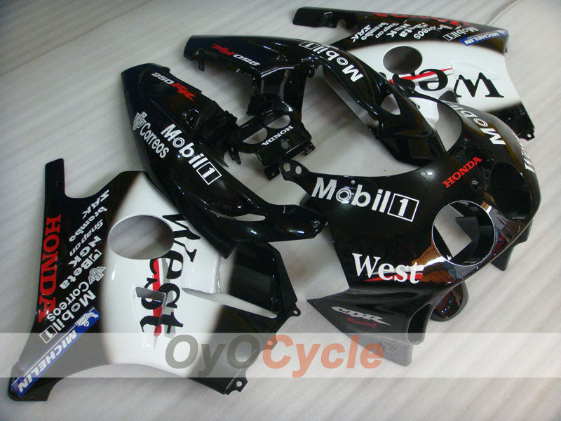 Carenado de inyección para CBR250RR 90-94 - Blanco, Negro - West #OYO87902973