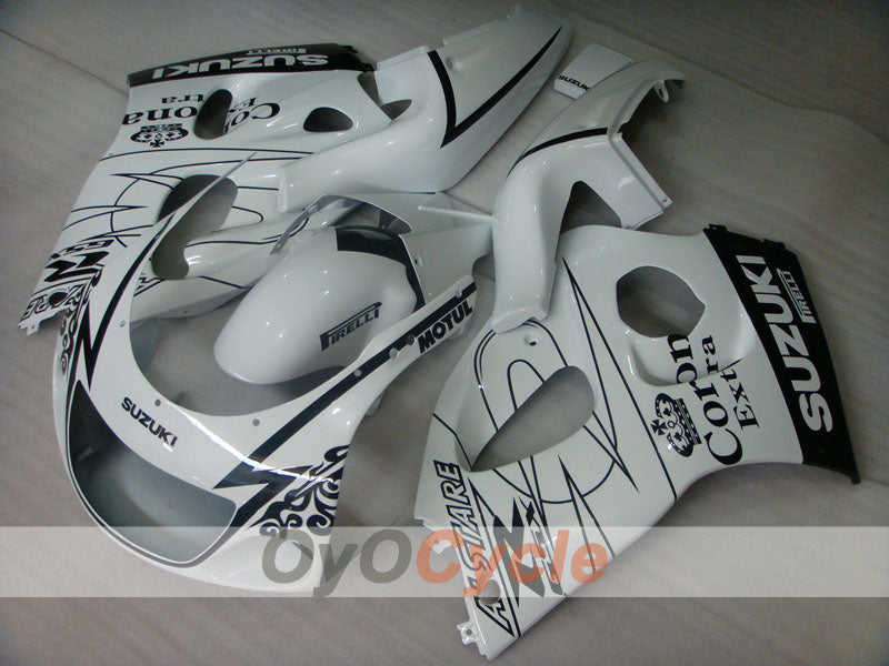 Kit de carenado para Suzuki GSXR600 97-00 - Blanco, Negro - Corona, MOTUL #OYO87902976