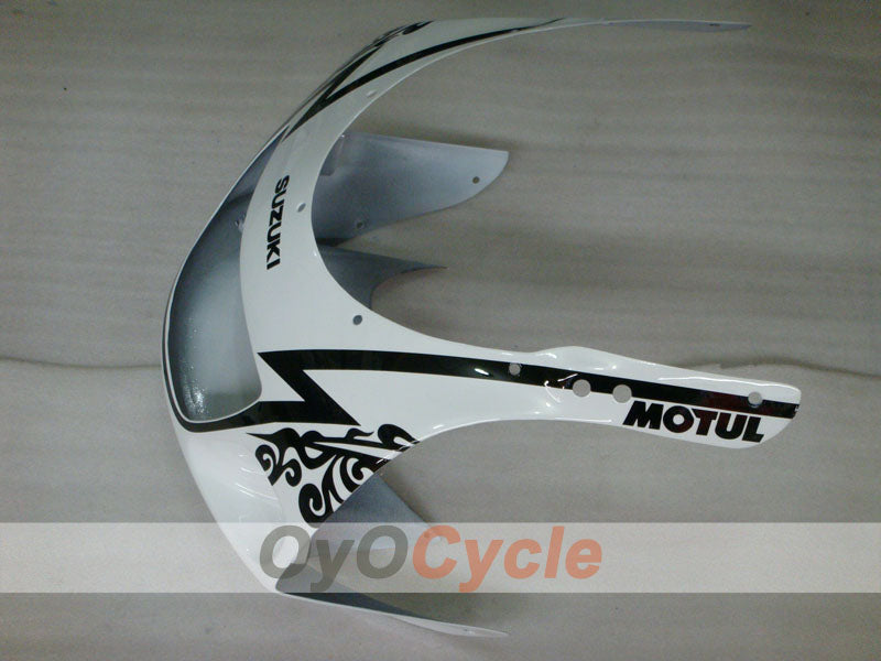 Kit de carenado para Suzuki GSXR600 97-00 - Blanco, Negro - Corona, MOTUL #OYO87902976