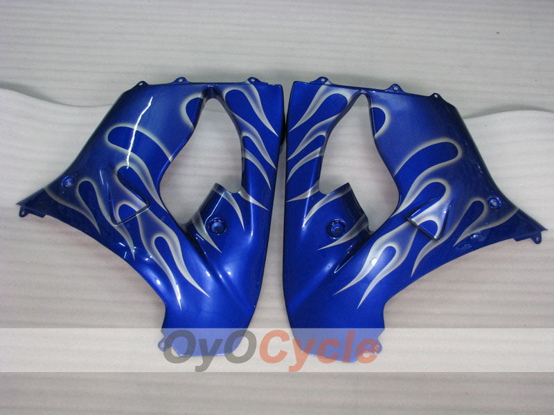 Kit de carenado para NINJA ZX-9R 98-99 - Azul, Plata - Llama #OYO87903007