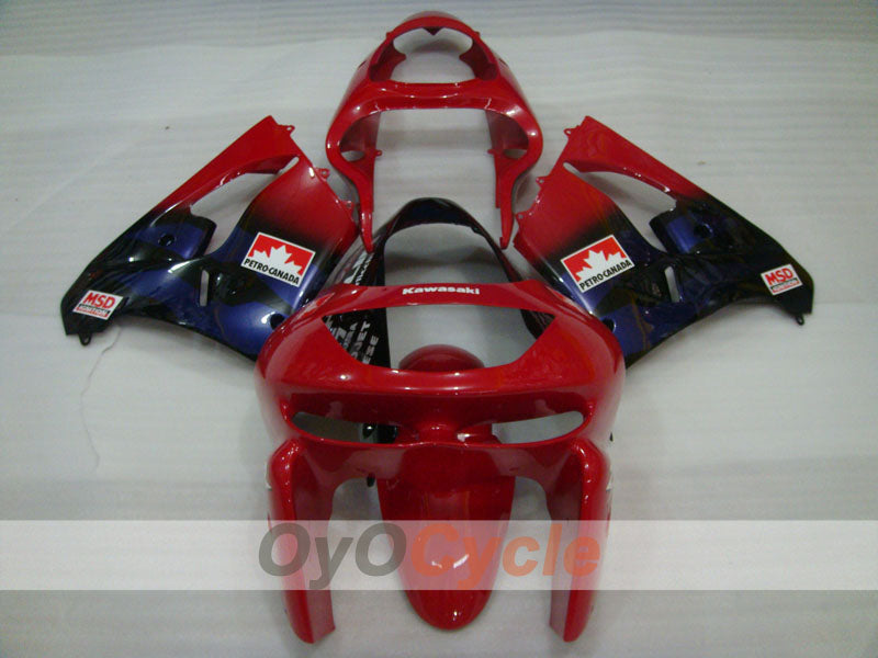 Kit de carenado para NINJA ZX-9R 98-99 - Rojo, Negro - Estilo de fábrica #OYO87903018