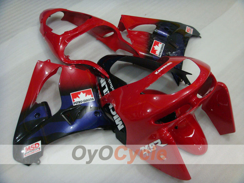 Kit de carenado para NINJA ZX-9R 98-99 - Rojo, Negro - Estilo de fábrica #OYO87903018