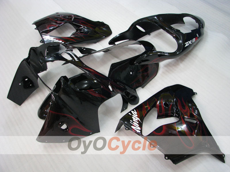 Kit de carenado para NINJA ZX-9R 00-01 - Rojo, Negro - Llama #OYO87903028