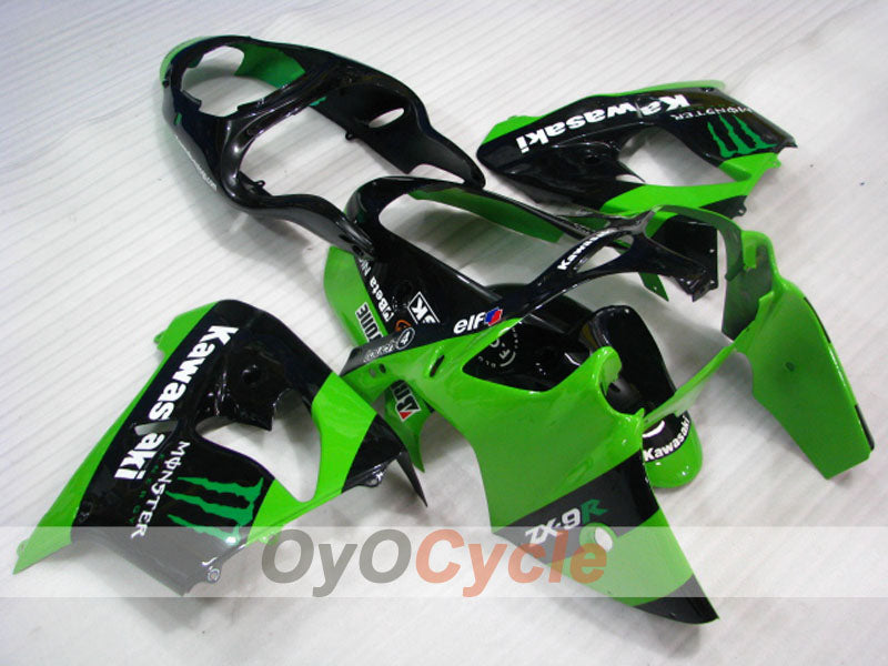 Kit de carenado para NINJA ZX-9R 00-01 - Verde, Negro - Monster #OYO87903031 Imagen principal del producto