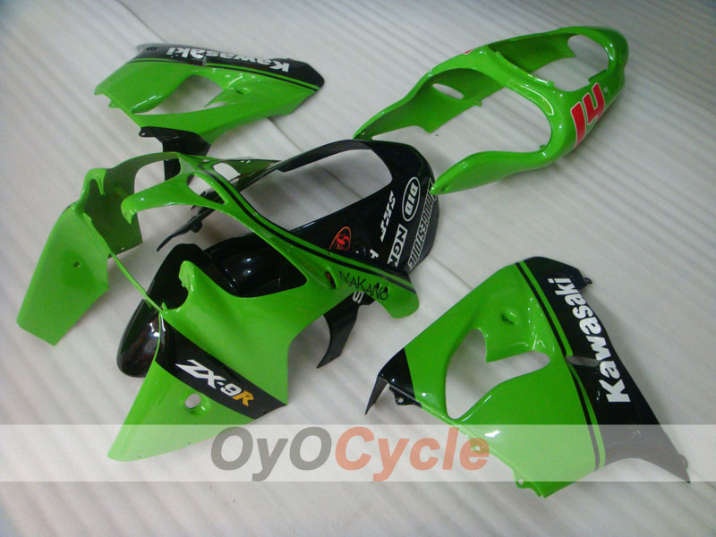 Kit de carenado para NINJA ZX-9R 00-01 - Verde, Negro - Nakano #OYO87903034