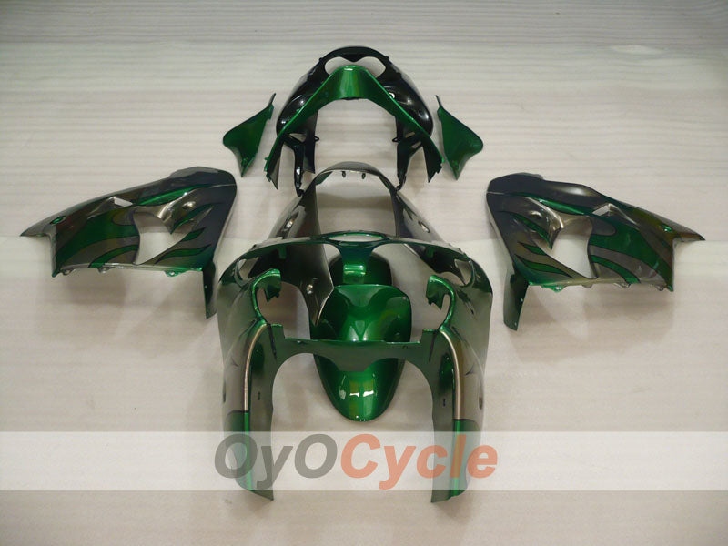 Kit de carenado para NINJA ZX-9R 00-01 - Verde, Plata - Llama #OYO87906059