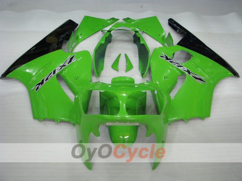 Kit de carenado por inyección para NINJA ZX-12R 00-01 - Verde, Negro - Estilo de fábrica #OYO87903073