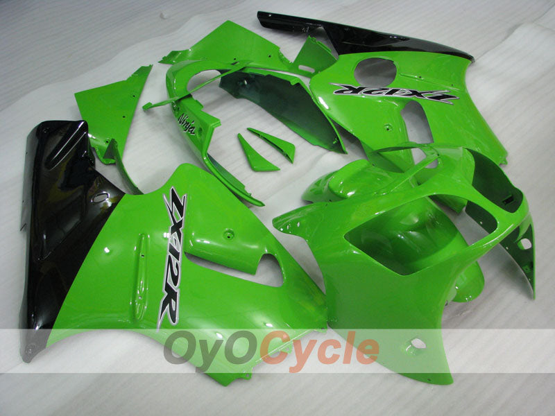 Kit de carenado por inyección para NINJA ZX-12R 00-01 - Verde, Negro - Estilo de fábrica #OYO87903073