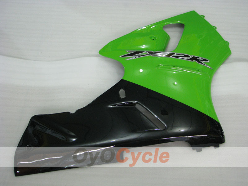 Kit de carenado por inyección para NINJA ZX-12R 00-01 - Verde, Negro - Estilo de fábrica #OYO87903073