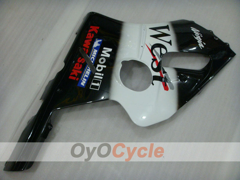 Kit de carenado por inyección para NINJA ZX-12R 00-01 - Blanco, Negro - West #OYO87903081