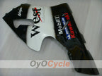 Kit de carenado por inyección para NINJA ZX-12R 00-01 - Blanco, Negro - West #OYO87903081