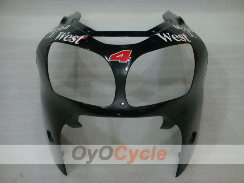 Kit de carenado por inyección para NINJA ZX-12R 00-01 - Blanco, Negro - West #OYO87903081