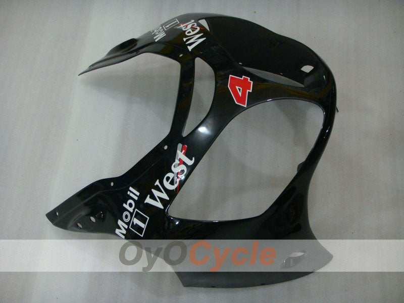 Kit de carenado por inyección para NINJA ZX-12R 00-01 - Blanco, Negro - West #OYO87903081