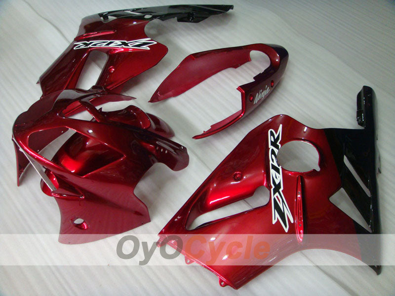 Kit de carenado por inyección para NINJA ZX-12R 02-05 - Rojo, Negro - Estilo de fábrica #OYO87903105