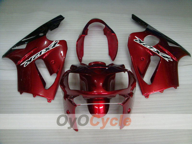 Kit de carenado por inyección para NINJA ZX-12R 02-05 - Rojo, Negro - Estilo de fábrica #OYO87903105