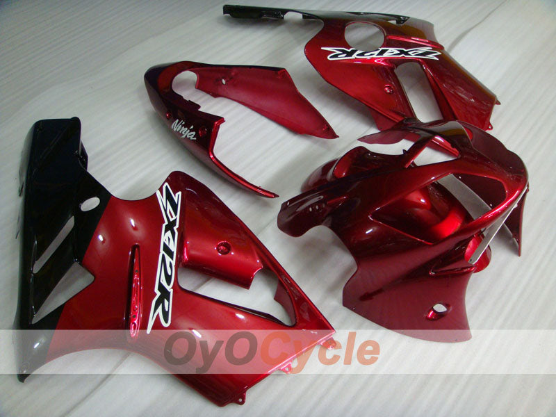 Kit de carenado por inyección para NINJA ZX-12R 02-05 - Rojo, Negro - Estilo de fábrica #OYO87903105