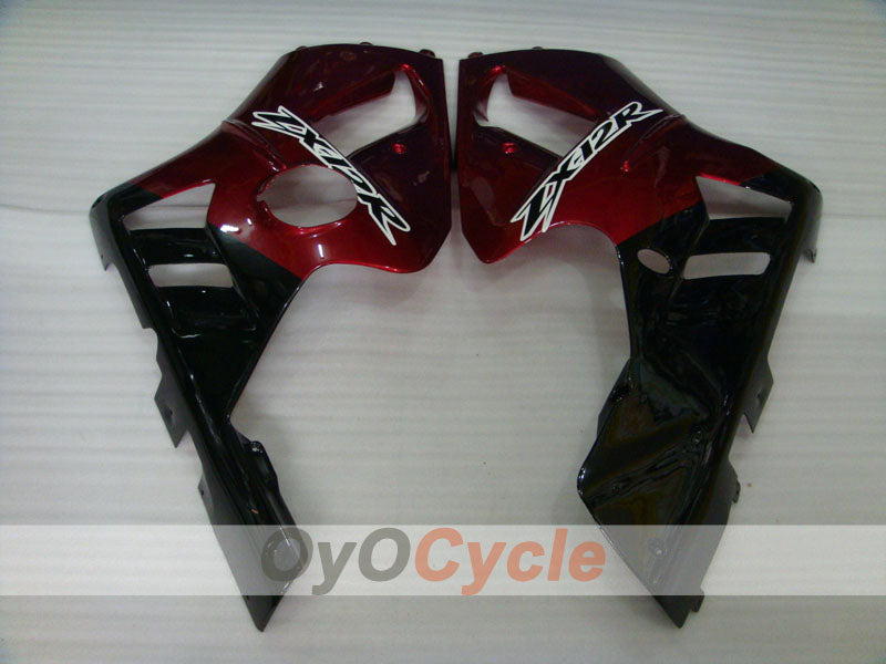 Kit de carenado por inyección para NINJA ZX-12R 02-05 - Rojo, Negro - Estilo de fábrica #OYO87903105