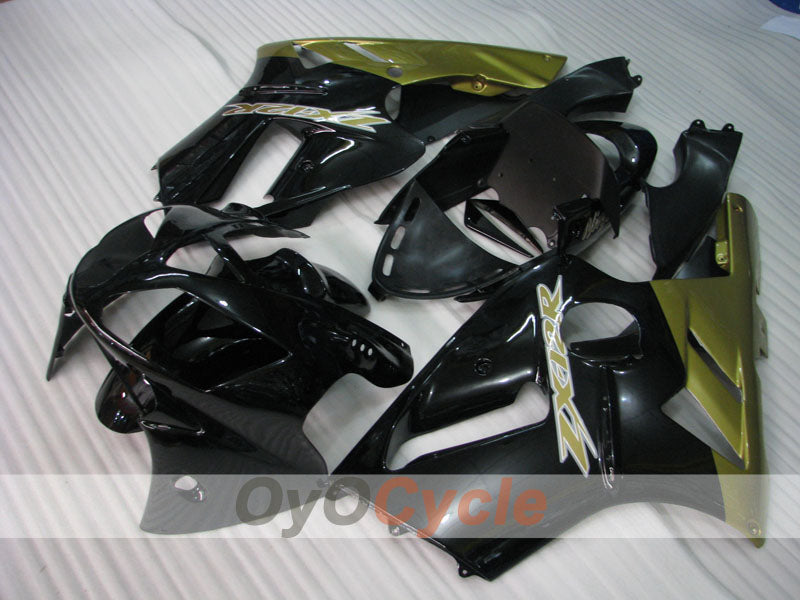 Carenado de inyección para NINJA ZX-12R 02-05 - Negro, Dorado - Estilo de fábrica #OYO87903110