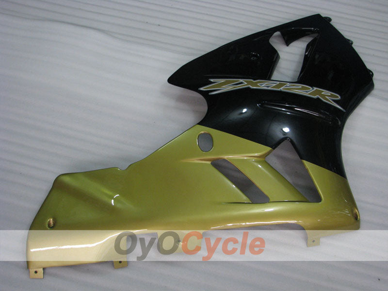 Carenado de inyección para NINJA ZX-12R 02-05 - Negro, Dorado - Estilo de fábrica #OYO87903110