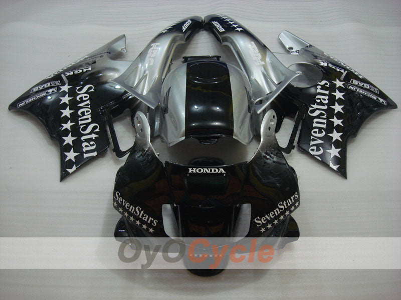 Kit de carenado para Honda CBR600 F2 91-94 - Negro, Plateado - SevenStars #OYO87903112 Imagen secundaria del producto