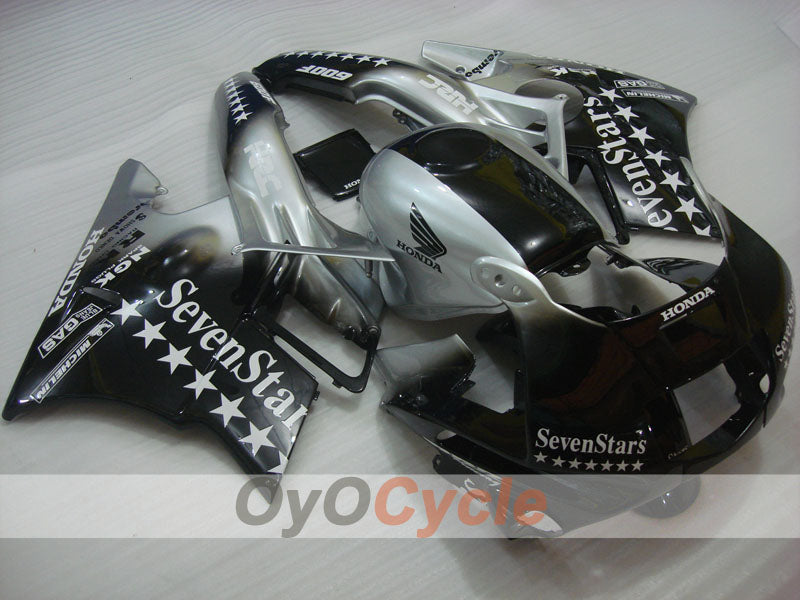 Kit de carenado para Honda CBR600 F2 91-94 - Negro, Plateado - SevenStars #OYO87903112 Imagen principal del producto