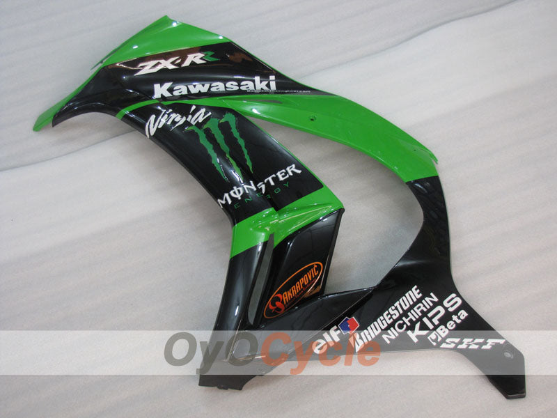 Kit de carenado por inyección para NINJA ZX-10R 11-15 - Verde, Negro - Estilo de fábrica #OYO87903139