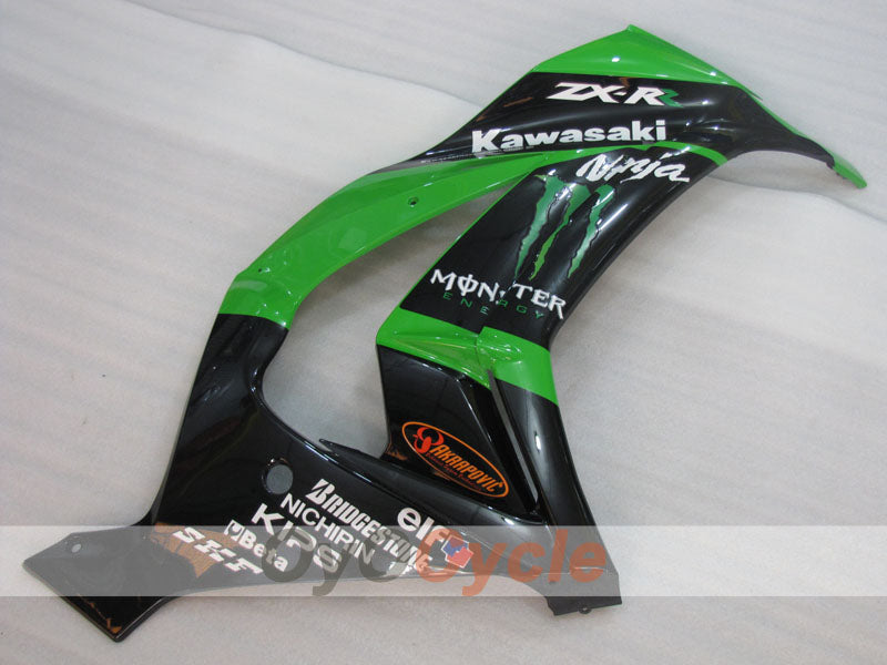 Kit de carenado por inyección para NINJA ZX-10R 11-15 - Verde, Negro - Estilo de fábrica #OYO87903139