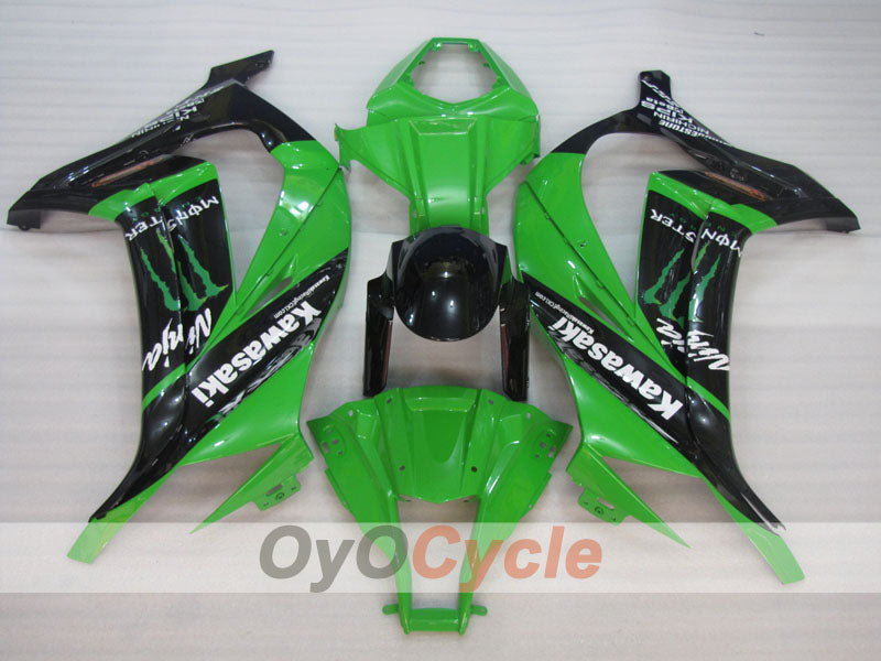 Kit de carenado por inyección para NINJA ZX-10R 11-15 - Verde, Negro - Estilo de fábrica #OYO87903139