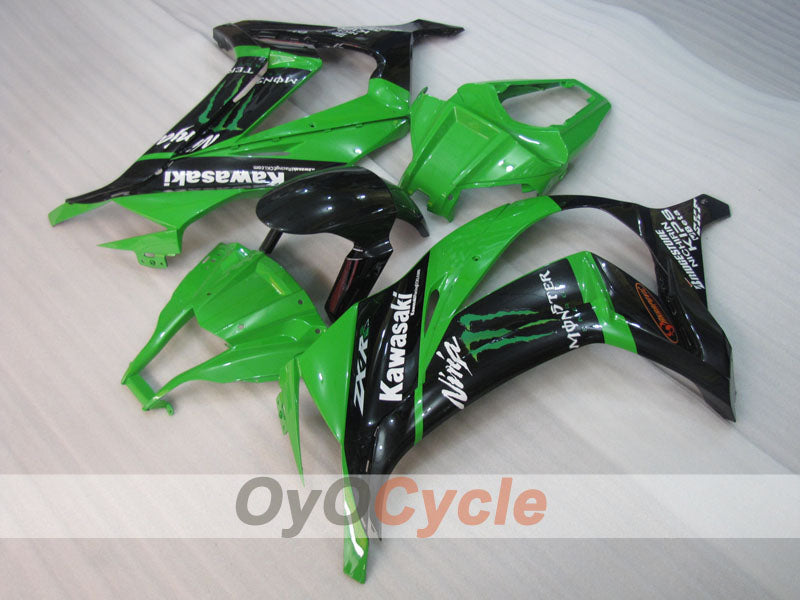 Kit de carenado por inyección para NINJA ZX-10R 11-15 - Verde, Negro - Estilo de fábrica #OYO87903139