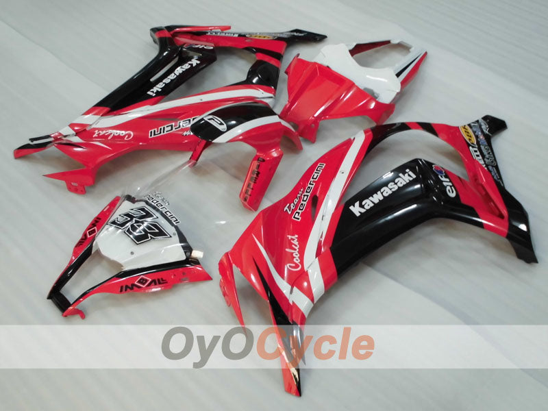 Kit de carenado por inyección para NINJA ZX-10R 11-15 - Rojo, Negro - PIRELLI #OYO87903140