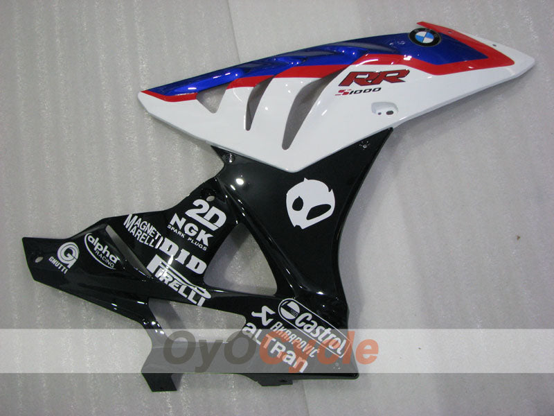 Kit de carenado por inyección para BMW S1000RR 09-14 - Azul, Blanco - Castrol #OYO87903154