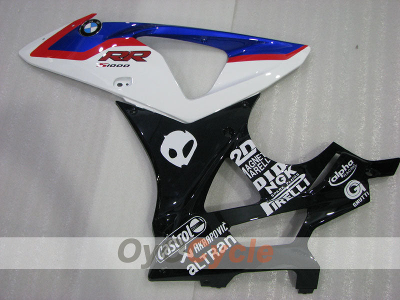 Kit de carenado por inyección para BMW S1000RR 09-14 - Azul, Blanco - Castrol #OYO87903154