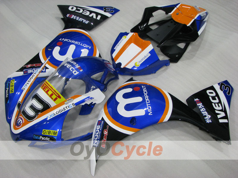 Carenado de inyección para YZF-R1 12-14 - Azul, Negro - Estilo de fábrica #OYO87903171