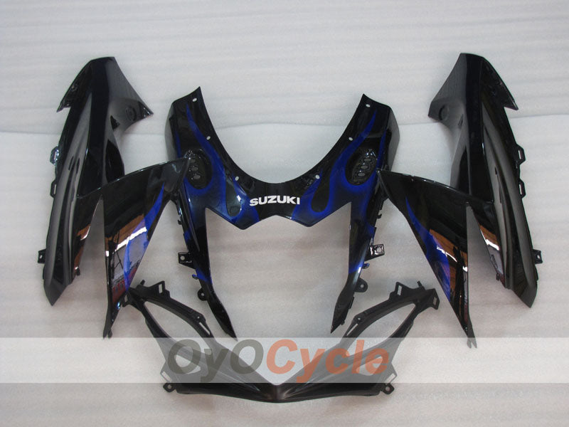 Kit de carenado por inyección para GSX R750 11-26 - Azul, Negro - Llama #OYO87903195
