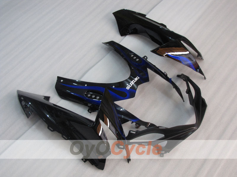 Kit de carenado por inyección para GSX R750 11-26 - Azul, Negro - Llama #OYO87903195