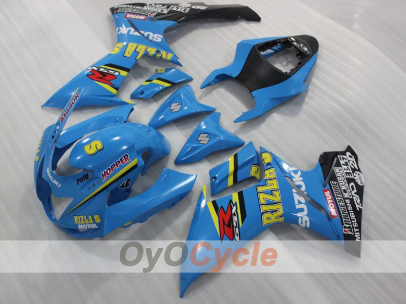Kit de carenado por inyección para GSX R600 11-26 - Azul, Negro - Rizla+ #OYO87903218 Imagen secundaria del producto