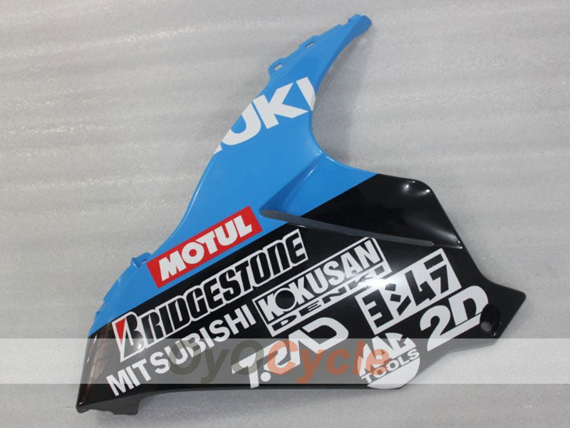 Kit de carenado por inyección para GSX R600 11-26 - Azul, Negro - Rizla+ #OYO87903218