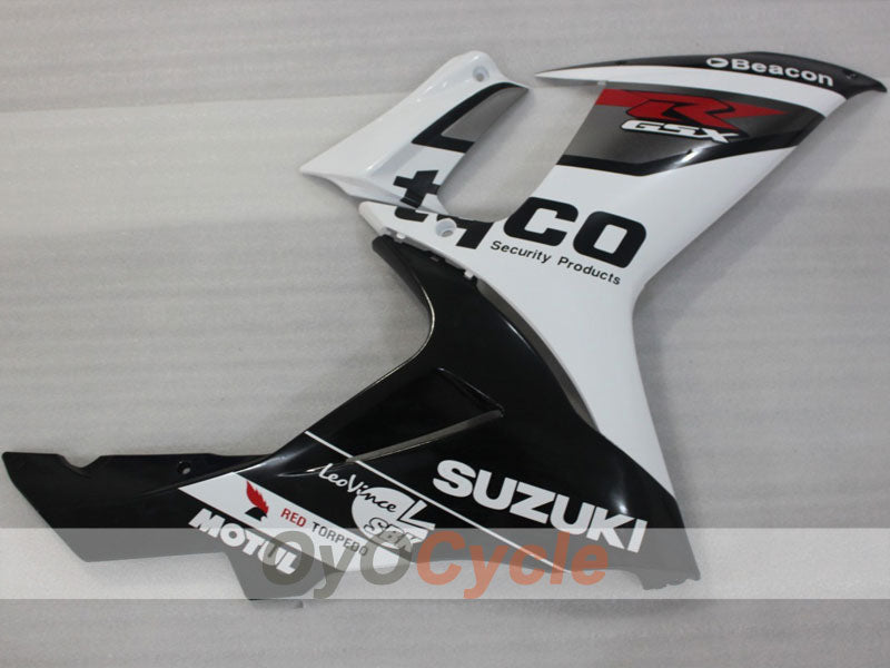 Kit de carenado por inyección para GSX R750 11-26 - Blanco, Negro - Estilo de Fábrica #OYO87903198