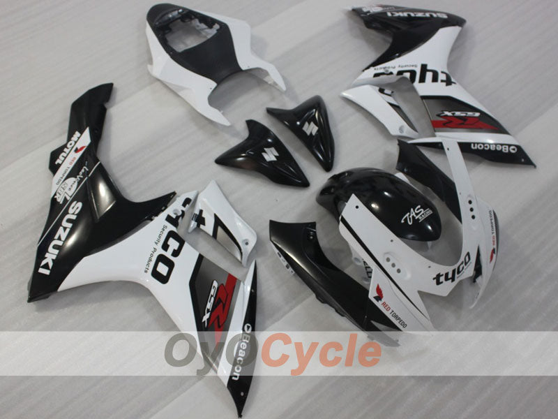 Kit de carenado por inyección para GSX R750 11-26 - Blanco, Negro - Estilo de Fábrica #OYO87903198
