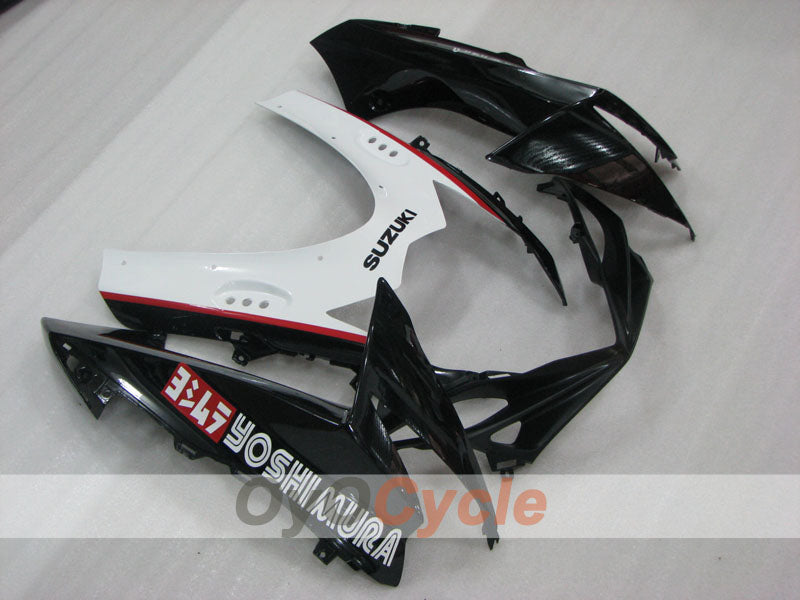 Kit de carenado por inyección para GSX R600 11-26 - Blanco, Negro - Estilo de fábrica #OYO87903227